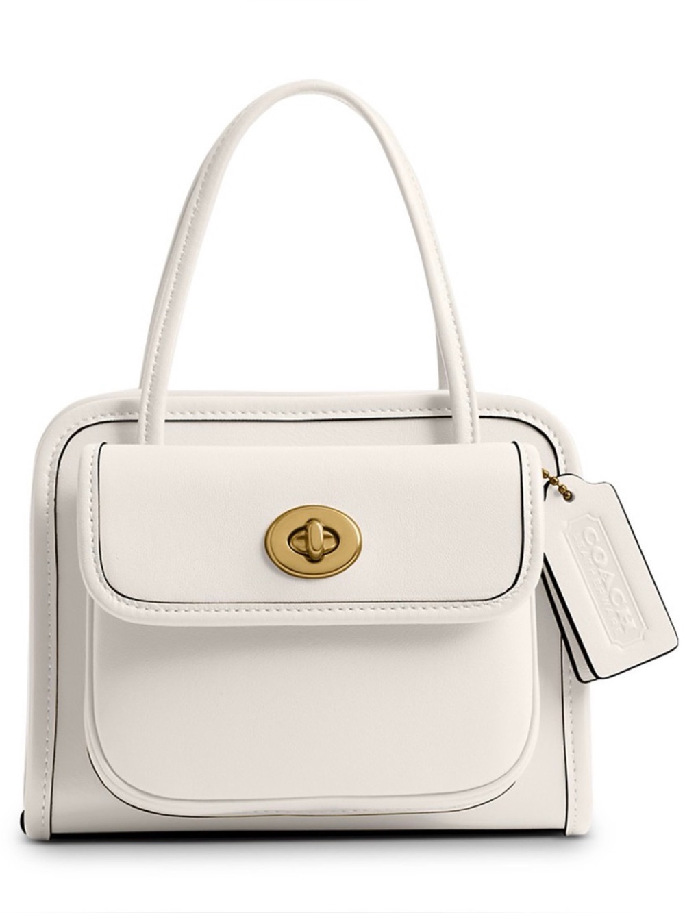 COACH Safari Tote Crossbody Bag, CHALK - Picture 9 of 11